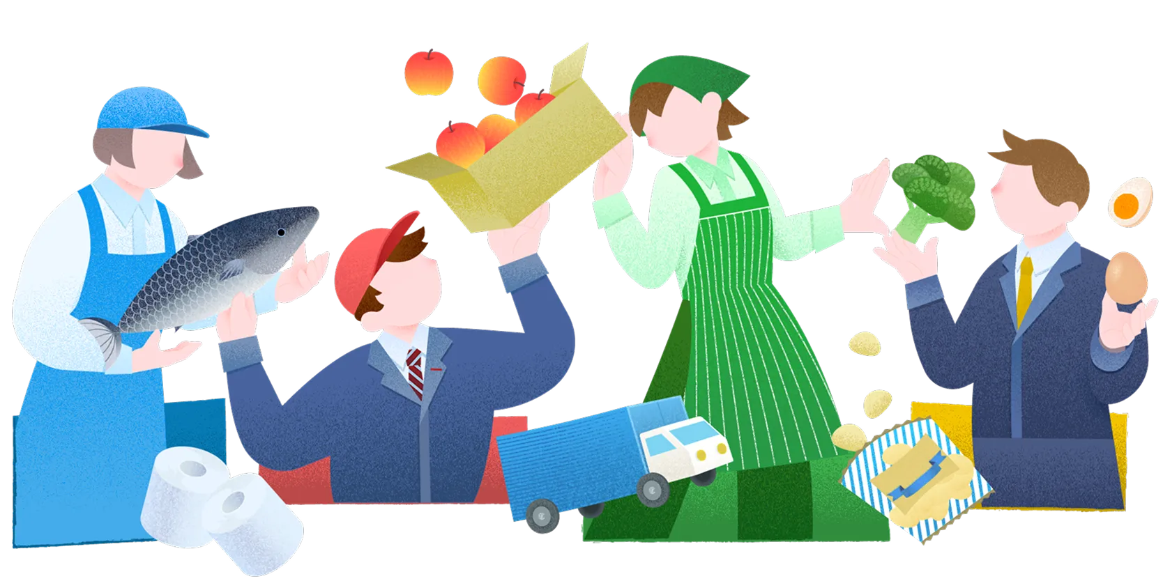 CGCの協業を表すイラスト
