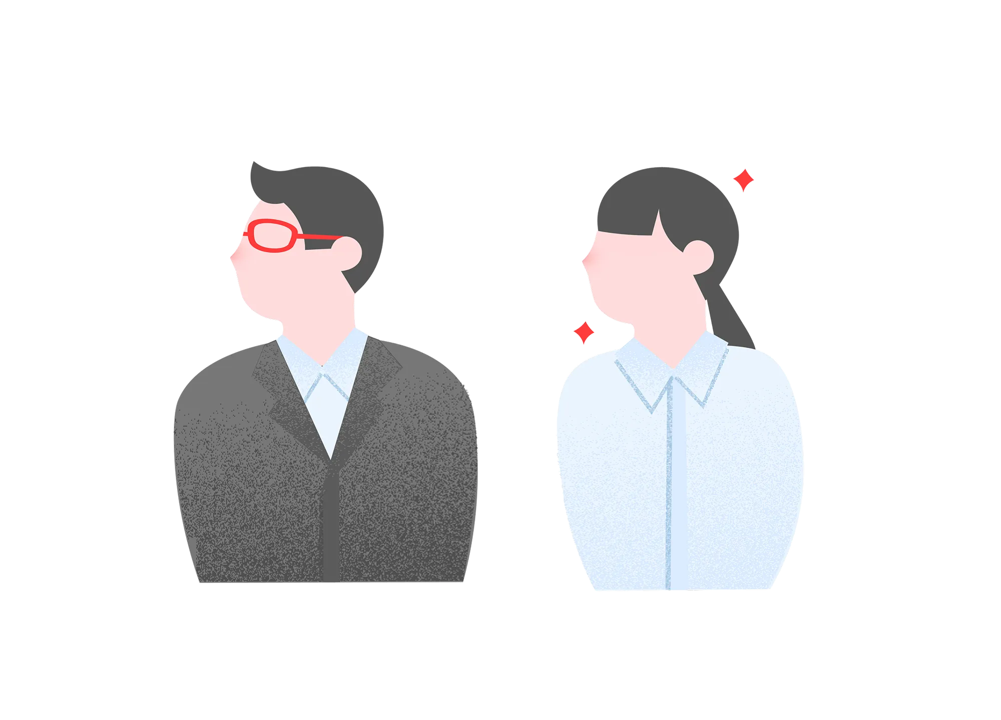 新卒入社と中途入社のイラスト